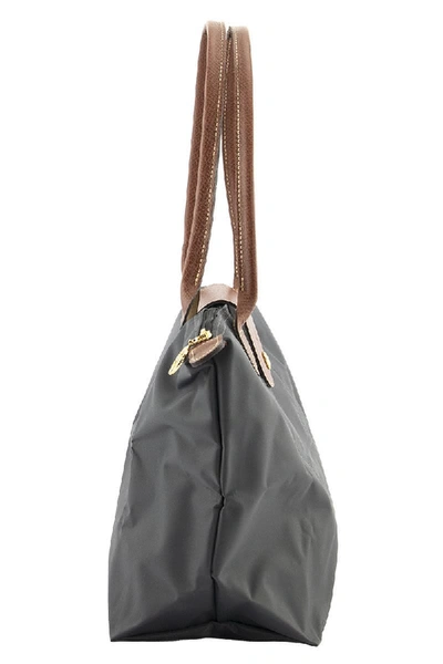 Shop Longchamp Le Pliage Tote Bag S Shoulder Bags In Gun Metal