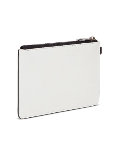 Shop Givenchy Leather Clutch With Logo In White