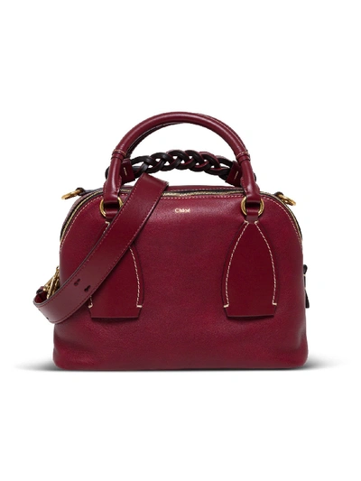 Shop Chloé Leather Handbag In Red