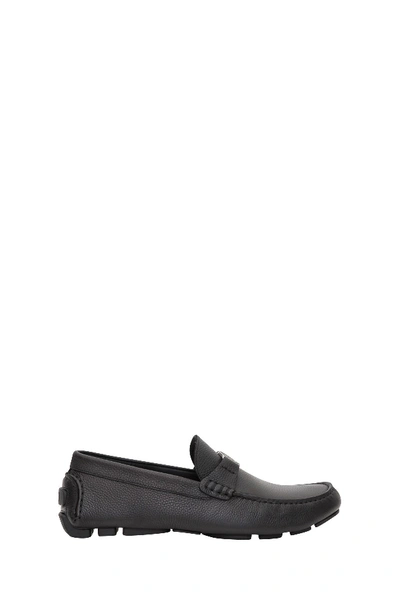 Shop Dior Leather Loafer In Black