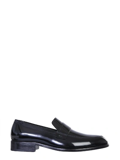 Shop Givenchy Leather Loafers In Black