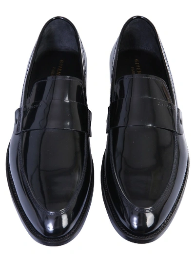 Shop Givenchy Leather Loafers In Black