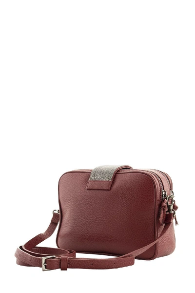 Shop Fabiana Filippi Leather Mini Bag In Red