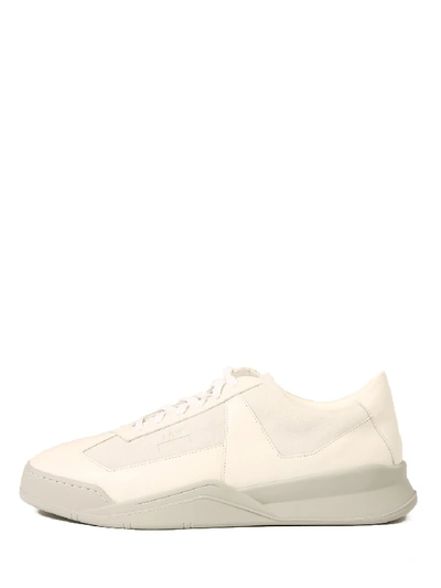 Shop A-cold-wall* Leather Sneakers White