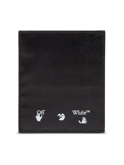 Shop Off-white Leathered Card Holder With Logo In Black