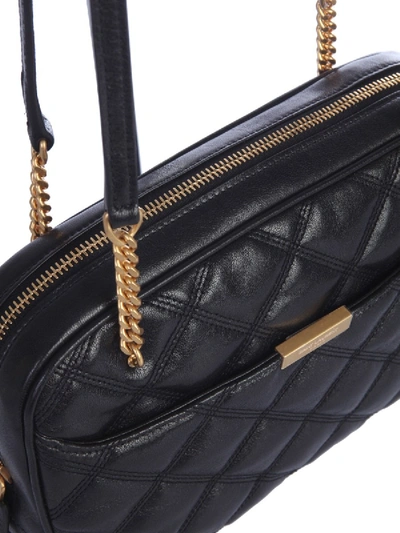 Shop Saint Laurent Logo Bag In Black