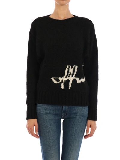 Shop Off-white Logo Sweater Black