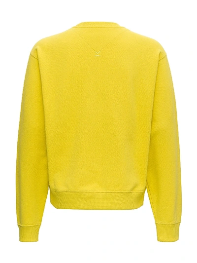 Shop Kenzo Logo Sweatshirt In Yellow