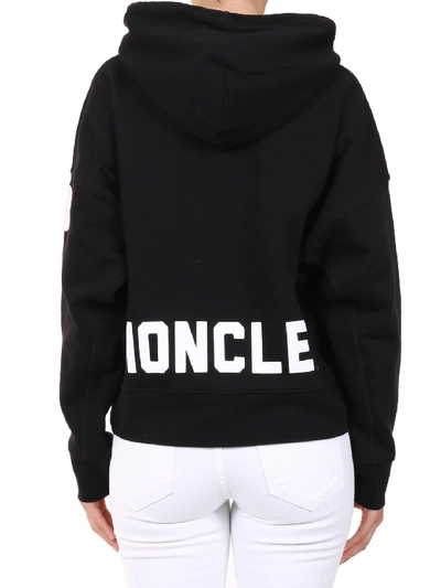 Shop Moncler Logo Sweatshirt Black