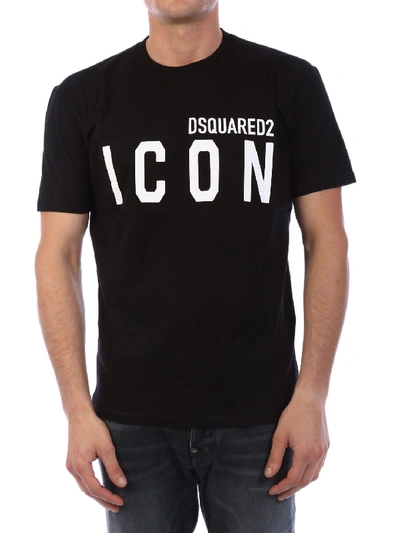 Shop Dsquared2 Logo T-shirt Black