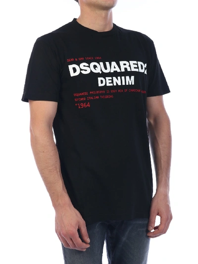 Shop Dsquared2 Logo T-shirt Black