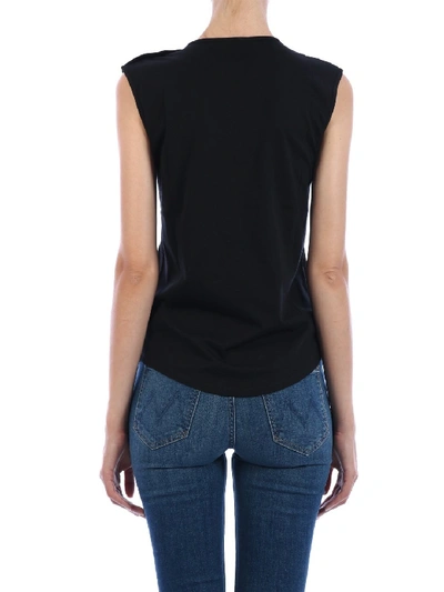 Shop Balmain Logo Top Black