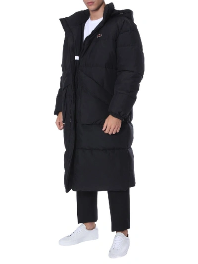 Shop Givenchy Long Down Jacket In Black