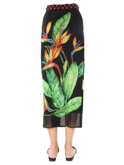 Shop Dolce & Gabbana Long Skirt In Black