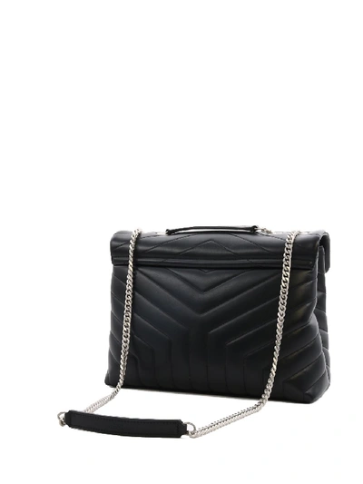 Shop Saint Laurent Loulou Bag Medium In Black