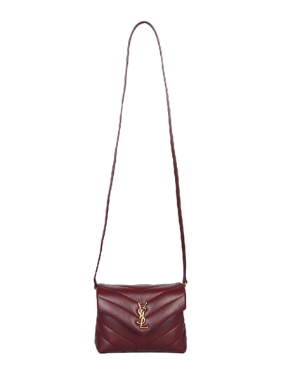 Shop Saint Laurent Loulou Toy Bag In Bordeaux