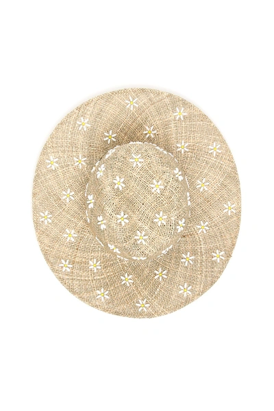 Shop Maison Michel Kate Daisy Raffia Hat In Natural