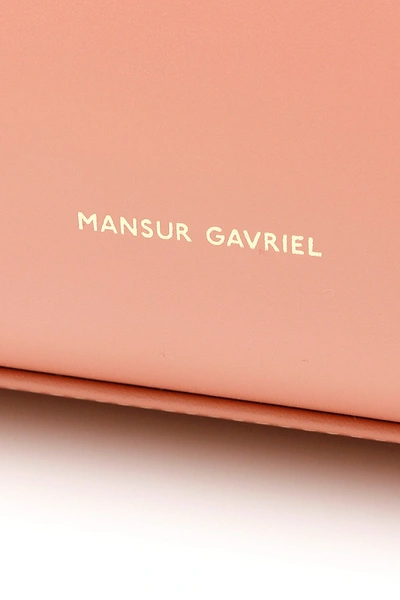 Shop Mansur Gavriel Elegant Bag In Coral