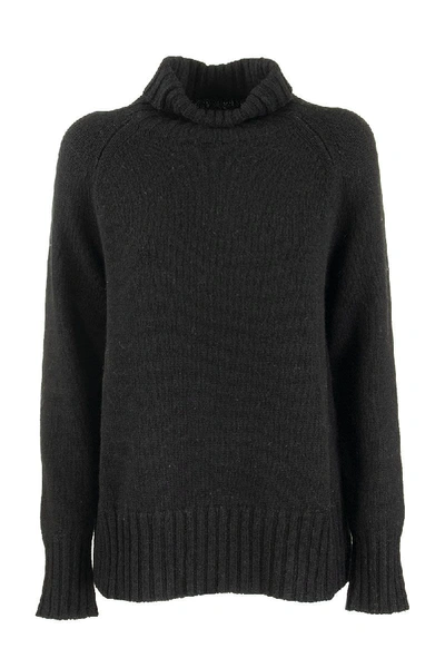 Shop Max Mara Maxmara Mantova Wool And Cashmere Knit Jumper In Black