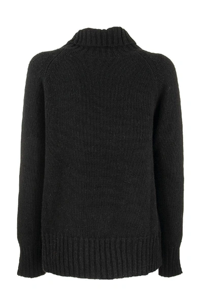 Shop Max Mara Maxmara Mantova Wool And Cashmere Knit Jumper In Black