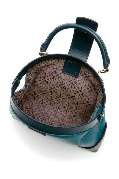 Shop Manu Atelier Demi Bag In Turquoise Pavone Green Mint