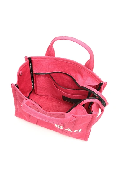Shop Marc Jacobs The Small Traveler Tote Bag In Bright Pink