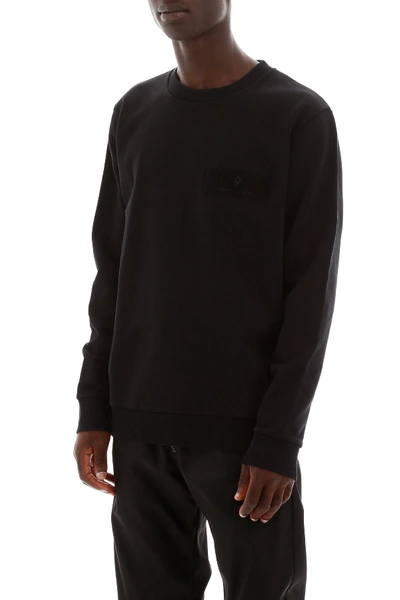 Shop Marcelo Burlon County Of Milan Marcelo Burlon Wings Patch Sweatshirt In Black Multicolor