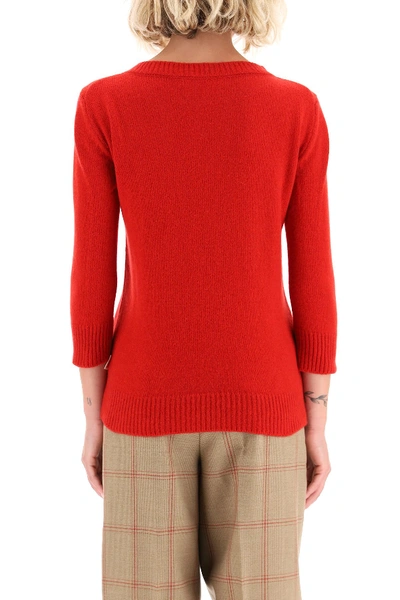 Shop Marni Cashmere Sweater In Red