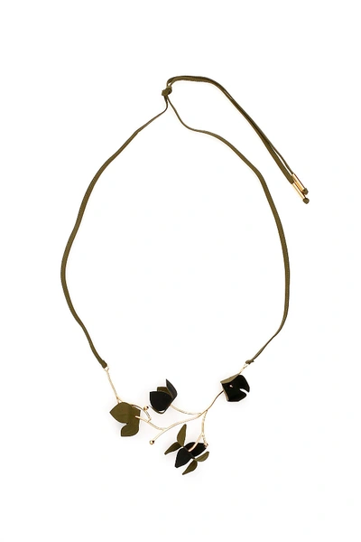 Shop Marni Flora Necklace In Black