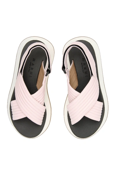 Shop Marni Platform Sandals In Light Rose