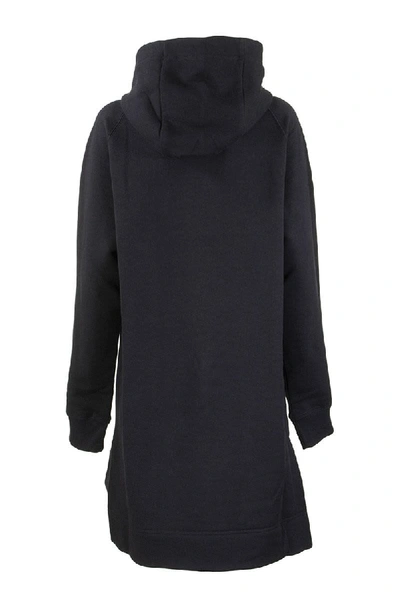 Shop Marni Print Cotton Over-sized Sweatshirt In Blue/black