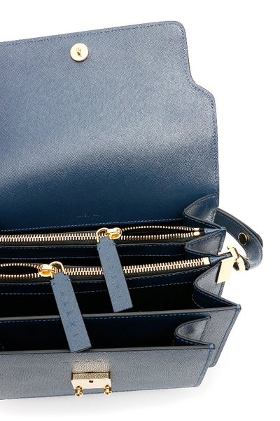 Shop Marni Trunk Bag In Orion Blue