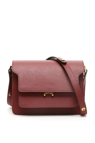 Shop Marni Trunk Bag In Ruby