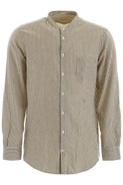 Shop Massimo Alba Striped Shirt In Lichene