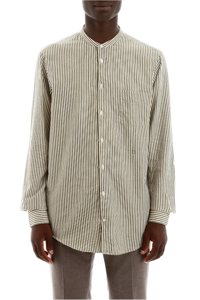 Shop Massimo Alba Striped Shirt In Lichene