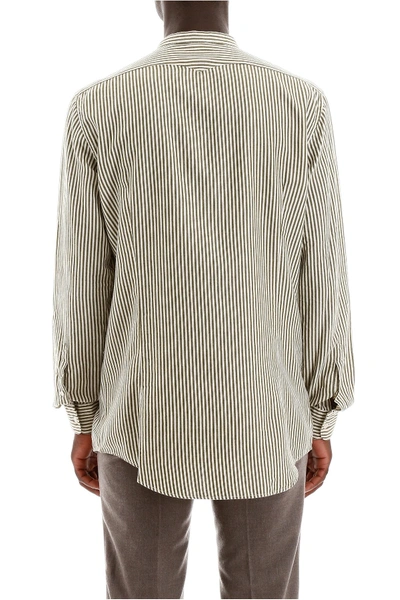 Shop Massimo Alba Striped Shirt In Lichene