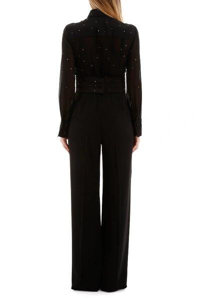 Shop Max Mara Parana Jumpsuit In Nero