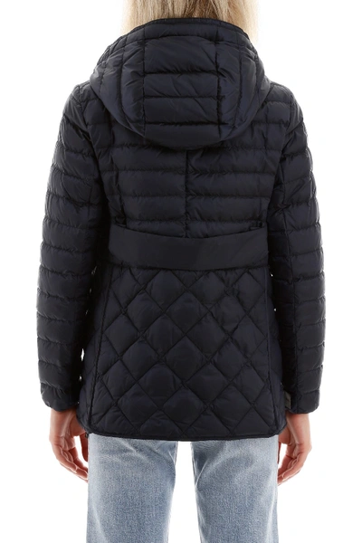 Shop Max Mara The Cube Etresi Quilted Jacket In Blu Notte