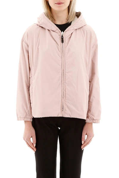 Shop Max Mara The Cube Reversible Esporty Jacket In Soft Pink