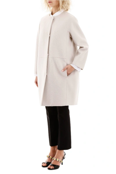 Shop Max Mara The Cube Travelo Coat In New Spring White