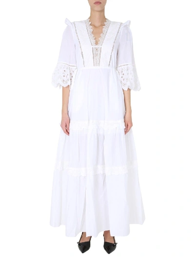 Shop Self-portrait Maxi Dress In White