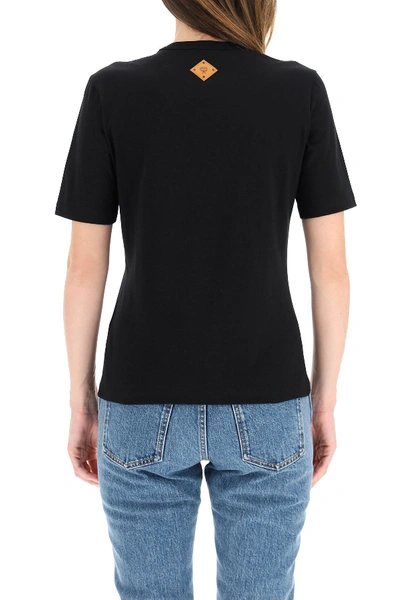 Shop Mcm T-shirt With Logo In Black