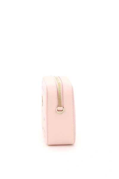 Shop Mcm Visetos Camera Bag In Powder Pink