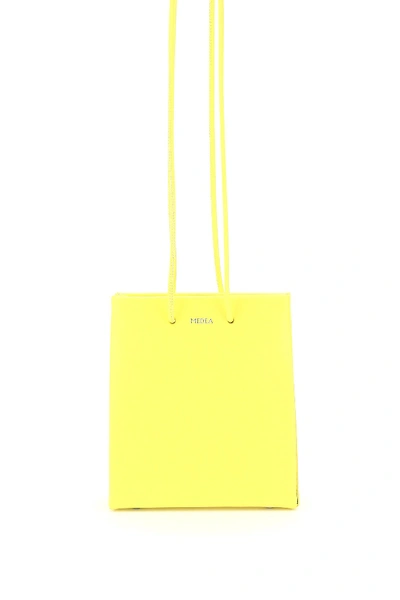 Shop Medea Short Prima Bag With Long Strap In Safety Yellow