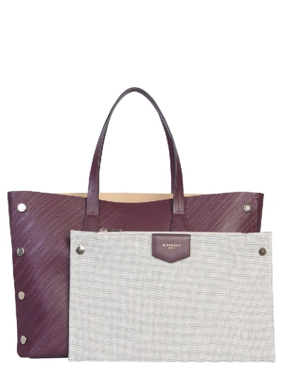 Shop Givenchy Medium Bond Tote Bag In Bordeaux