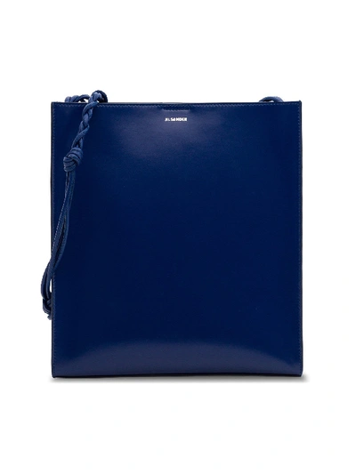 Shop Jil Sander Medium Tangle Shoulder Bag In Blu