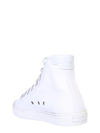 Shop Saint Laurent Medium “malibu” Sneakers In White