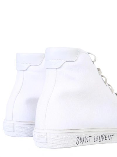 Shop Saint Laurent Medium “malibu” Sneakers In White