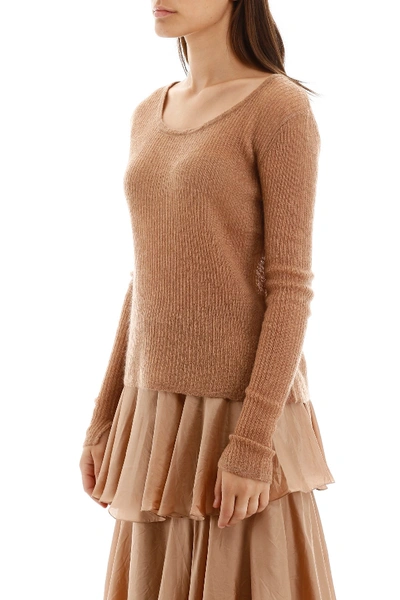 Shop Mes Demoiselles Siringa Pull In Terracotta