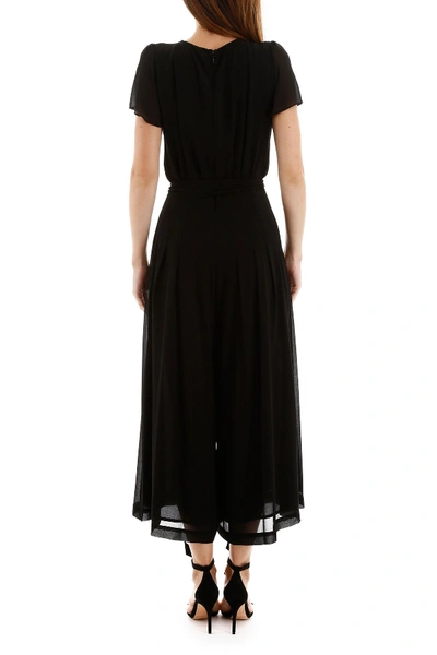 Shop Michael Michael Kors Georgette Jumpsuit In Black